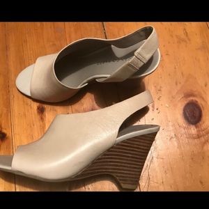 Franco Sarto Beige wedges
